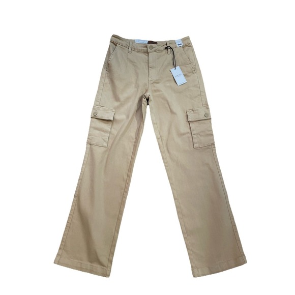 NWT JUDY BLUE Khaki Cargo Straight leg Pants STYLE# JB88633 Size 11/30 Stretch - Picture 1 of 12
